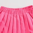 thumbnail image 7 of Girls Skirt Set Kid 2Pcs Outfits Long Sleeve Pullover Top Pleated Mini Skirt with Bowknot Fall Winter Clothes Pink 13-14 Years, 7 of 7