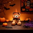 thumbnail image 4 of WYBXZ Beige Pumpkin Bear Plush, 11.81IN Soft Halloween Stuffed Animal, Lint-Free Plush Toy, Perfect Fall Harvest Home Accent Decor, 4 of 7