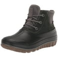thumbnail image 1 of Bogs Bottes Classiques Décontractées en Cuir à Lacets pour Femmes Neige, Gris Foncé, 8, 1 of 5
