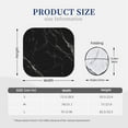thumbnail image 3 of Bingfone Black Marble Texture Abstract Print 2-Piece Sun Shade Front Windshield - Foldable Car Front Window Sunshades For Most Sedans Suv Truck - Large, 3 of 7