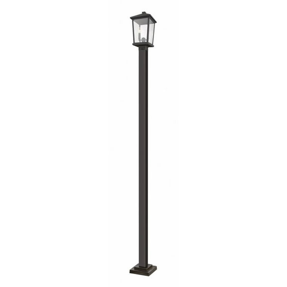 2 Light Outdoor Post Mount Lantern In Transitional Style 12 Inches Wide By 22 Inches High Z-Lite 568Phbs-536P-Orb