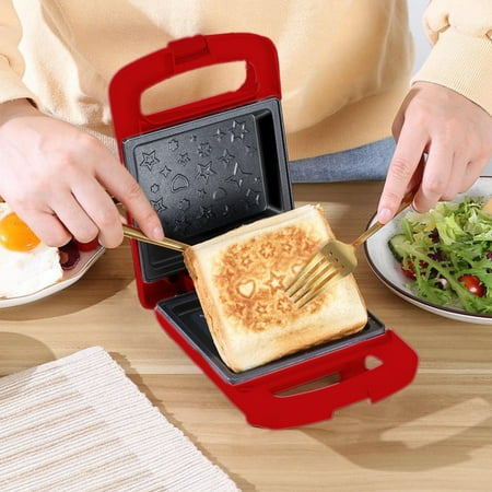 

Hwuxmo Bread Maker - Toaster - Double Sided Heating Mini Breakfast Machine - Home Multifunctional Breakfast Machine - Sandwich Maker Clearance