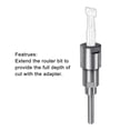 thumbnail image 5 of Uxcell 2pcs 6.35mm to 8mm Router Collet Extension Rod Converter Adapter for Engraving Bit, Drilling, 5 of 5