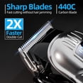 thumbnail image 3 of Cortapelos para hombres y mujeres profesionales, kit de corte de pelo inalámbrico de bajo ruido con 10 peines de colores, pantalla LED, regalos para hombres, cortapelos de barbero 5H con tijeras, capa, 3 of 5