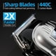 thumbnail image 3 of Cortapelos para hombres y mujeres profesionales, kit de corte de pelo inalámbrico de bajo ruido con 10 peines de colores, pantalla LED, regalos para hombres, cortapelos de barbero 5H con tijeras, capa, 3 of 5
