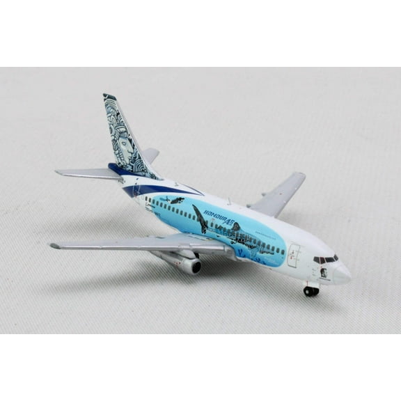 Boeing 737-200 Commercial Aircraft "Aviatsa Honduras" (HR-MRZ) White w/Blue Graphics 1/400 Diecast Model Airplane by GeminiJets