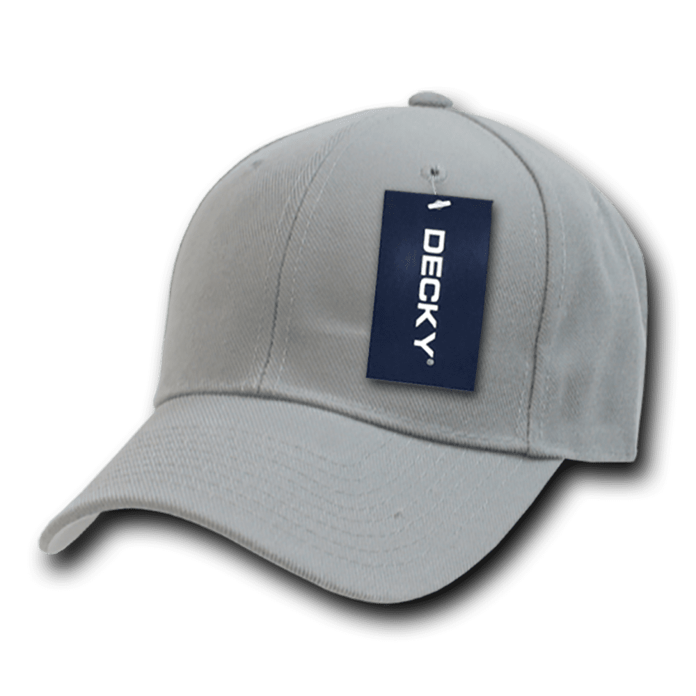 Decky DECKY Classic Plain Fitted Pre Curved Bill Baseball Hats Hat