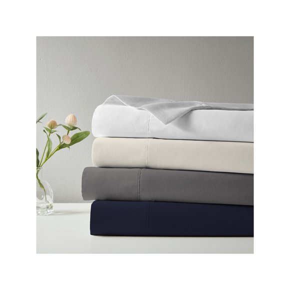 Refurbished Purity Home Organic 100% Cotton Eco-Friendly & Breathable Sheet Set & Pillowcases - NAVY ONE SIZE