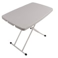 thumbnail image 4 of Mesa plegable rectangular plegable que ahorra espacio, resistente y con capacidad de carga, mesa plegable pequeña para el hogar, comedor, mesita de noche, 4 of 15