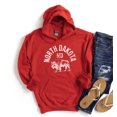 thumbnail image 3 of NORTH DAKOTA Graphic Unisex Fleece Hooded Sweatshirt, 3 of 8