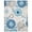 Grey/Navy, variant on SAFAVIEH Cabana Garnet Floral Indoor/Outdoor Area Rug, Grey/Blue, 3' x 3' Square