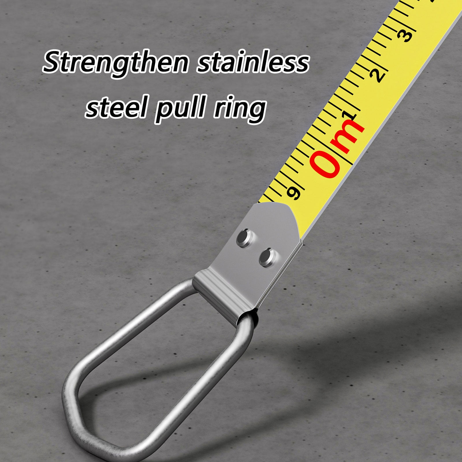 Reinforced Fiberglass Tape Measure Featuring ABS Impacts Resistant Case and Hand Crank Operate for Enhances Durability