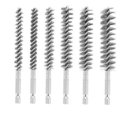 

6 Pcs Wire Brushes for Drill Stainless Steel Small Wire Brush in Different Sizes for Cleaning Cleaning Wire Brush Set