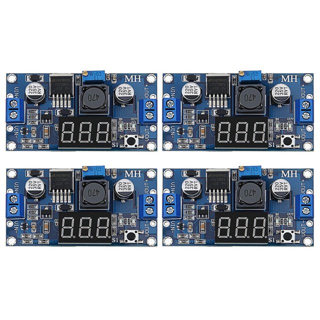 Kearding Módulo regulador de voltaje de 4 piezas, estabilizador de pantalla Digital, reemplazo de reductor electrónico, reparación de circuito Electrónica miscelánea