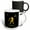Multicolor, variant on 3drose, Libra Zodiac Symbol. Image of a Man with Scales, a Star and a Sign, 11oz Two-tone Black Mug