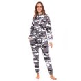 thumbnail image 3 of Unisex Sleepwear Adult Jumpsuit for Women One Piece Pajamas Ladies Non Footed Union Suit Pajamas, 3 of 7