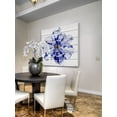 thumbnail image 6 of Parvez Taj Blue and White Flower 40-Inch x 40-Inch Wood Wall Art, 6 of 7