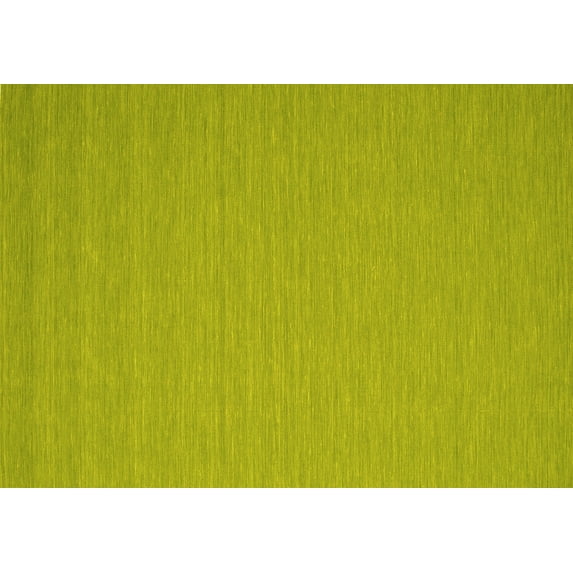 Ahgly Company Machine Washable Indoor Rectangle Abstract Yellow Contemporary Area Rugs, 2' x 4'