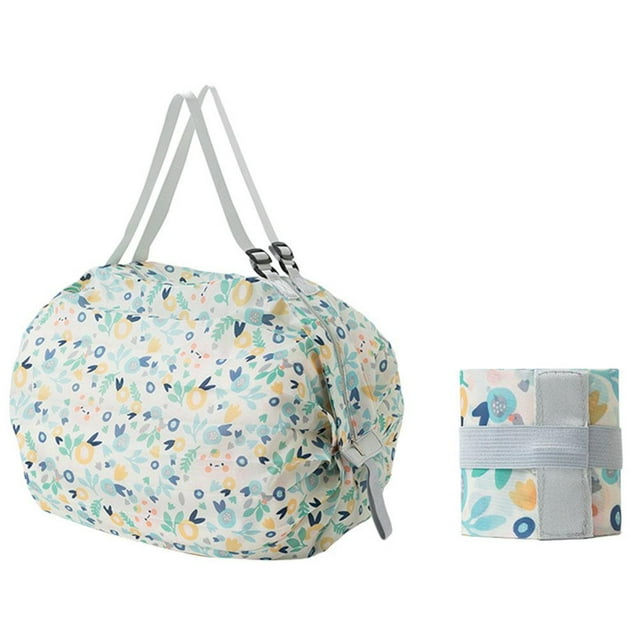 Folding Shopping Bag Eco-Friendly Reusable Portable Shoulder Handbag Storage,