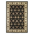 thumbnail image 1 of Cambridge 7313 Black/Ivory Kashan 9'10" X 13'2" Size Area Rug, 1 of 11