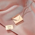 thumbnail image 4 of Enveloppe Médaillon Collier Amour Vous Secret Message Caché Pendentif Cadeau Bijoux en Acier Inoxydable, 4 of 5