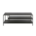 thumbnail image 6 of Evelyn&Zoe Winthrop 46" Wide Rectangular Coffee Table with Metal Top, Blackened Bronze, 6 of 7