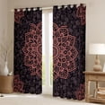 thumbnail image 2 of Manfei Boys Girls Hippie Mandala Curtains Pack of 2 (42x84 Each),Bohemian Theme Curtains Blackout,Chic Floral Flowers Bedroom Curtains,Super Cozy Room Decor, 2 of 6