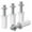 Style C, variant on simhoa 4 Pieces Bifold Sliding Closet Doors Hardware Metal Guide Wheel Door Repair Kits Style D