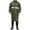 Army Green, variant on Men's Rainstorm Proof PVC Raincoat with Reflective Strip Long Sleeve Hiking Waterproof Jacket for Outdoor Activities Navy XXXL