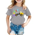 thumbnail image 3 of Gzbliryd Girls Graphic T Shirts Short Sleeve Summer Blouse Summer T Shirts for Teens Cute Summer Tops (Grey,12-13 Years), 3 of 3