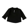 thumbnail image 5 of Mifsaly Girls Long Sleeve Shirts Kids Ribbed Henley Tops Breathable Loose Everyday School Fall Winter Clothes, 5 of 9