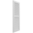 thumbnail image 3 of Ekena Millwork 12"W x 60"H True Fit PVC Two Equal Louver Shutters, White (Per Pair - Hardware Not Included), 3 of 11