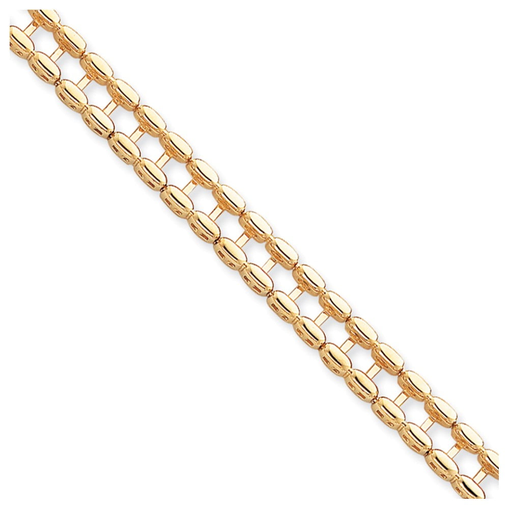 Solid 14k Yellow Gold Classic Tennis Bracelet Jacket Blank 6.5" (Width