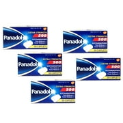 Panadol Extra Strength 500mg Acetaminophen Pain Reliever & Fever Reducer, 50 Caplets - Pack of 5