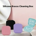 thumbnail image 2 of Storage Box with Lid, Braces Storage Box Storage Box Portable Travel Box Silicones Braces Soaking Storage, 2 of 8