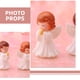 thumbnail image 4 of Figura de ángel pequeño, estatua de ángel rezando, adorno de Ángel de escritorio, 2 uds., 4 of 7