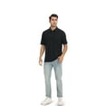 thumbnail image 6 of Zfeel Short Sleeve Collared Polo Shirt for Men, Stretchable Nylon-Spandex Polo, Black, S, 6 of 6