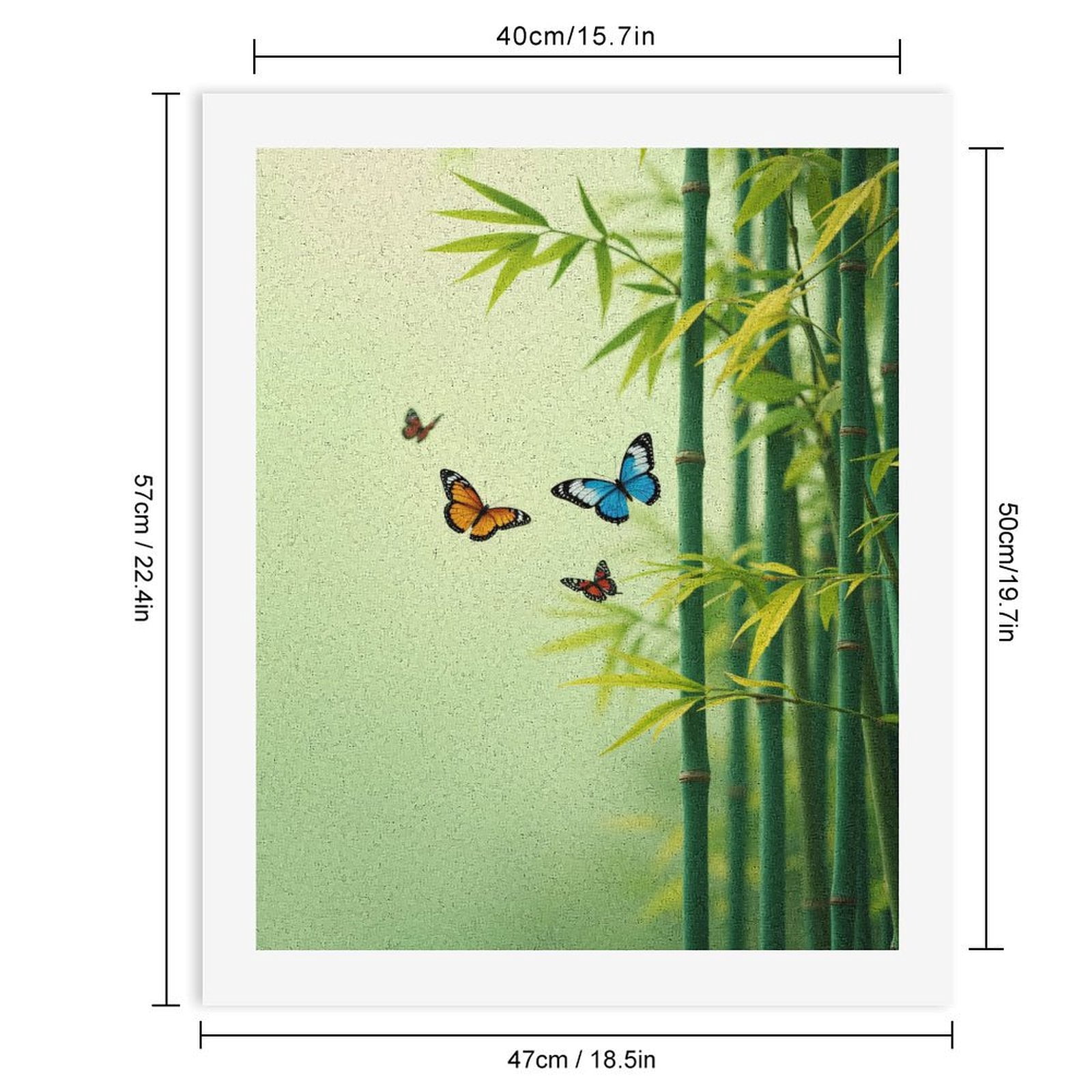 Paint by Numbers Kit for Adults, Butterflies Nature Scene Paint by Numbers, Easy Paint by Numbers Kit for Adults Beginner, DIY Adult Paint by Number Kits on Canvas, Home Decor