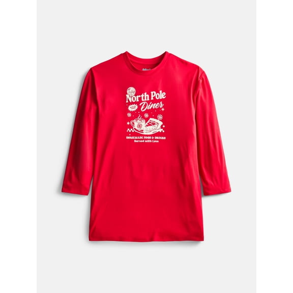 Wonder Nation Girls Long Sleeve Sleep Gown, Sizes 4-18