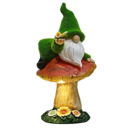 

Garden Dwarf Decorative Dwarf Nightlight Decorative Gift Dwarf Home Courtyard Decoration Green Dwarf Decoration Clearance Sales