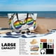 thumbnail image 5 of Fotbe Panda with Sun glasses Bolsa de Viaje para Playa - Resistente al Agua, Bolsa Tote de Gran Capacidad y Ligera con 7 Bolsillos para Mujeres y Hombres, 5 of 7