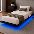 thumbnail image 1 of Base Cama Flotante Individual Reforzada 300kg Led 190x99x20 Houzer, 1 of 11