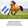 thumbnail image 3 of Horse Sports Boots Blue Horse Leg Wraps With Hook And  Closure Secure Stability Breathable Fabric For Versatile Usage, 3 of 8