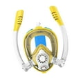 thumbnail image 3 of Máscara de snorkel para niños, máscara de buceo de cara completa para niños y niñas, conjunto de snorkel antifugas Amarillo, 3 of 8