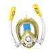 thumbnail image 3 of Máscara de snorkel para niños, máscara de buceo de cara completa para niños y niñas, conjunto de snorkel antifugas Amarillo, 3 of 8