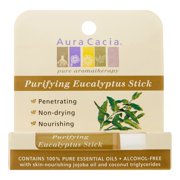 Aura Cacia Aromatherapy Roll-On, Clearing Eucalyptus, 0.31 Fl Oz