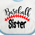 thumbnail image 4 of Inktastic Baseball Sister Boys or Girls Baby Bib, 4 of 4