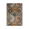 thumbnail image 2 of Superior Medallion 2' x 3' Non-Slip Indoor Outdoor Area Rug, Rugs For Living Room Patio Porch, Black, 2 of 6