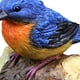 thumbnail image 5 of Estatua De Pájaro Figuras De Pájaros De Resina Adorno De Pájaro Para Decoración De Mesa De Fiesta De Boda De Oficina En Casa - Azul, 5 of 5