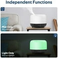 thumbnail image 3 of TENSWALL Essential Oil Diffuser for Large Room: 500ml Aromatherapy Ultrasonic Air Humidifier Remote Control for Bedroom - Aroma Cool Mist Vaporizer Timer for Home, 3 of 8
